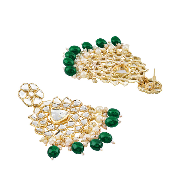 Teejh Pavia Green Gold Earrings