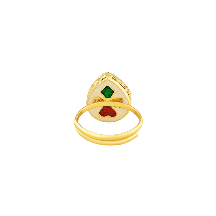 Teejh Kalindi Red and Gold Ring