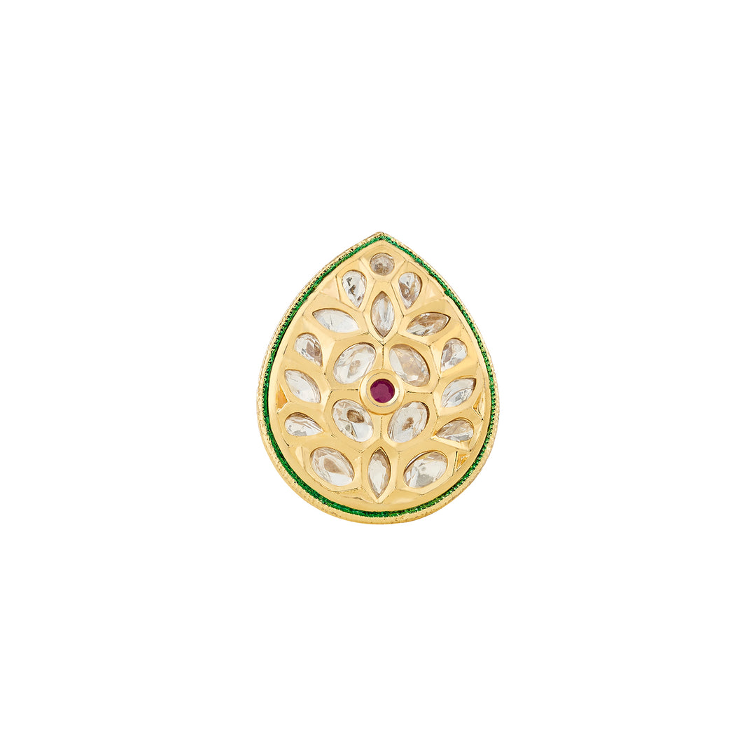 Teejh Tilika Red and Gold Ring