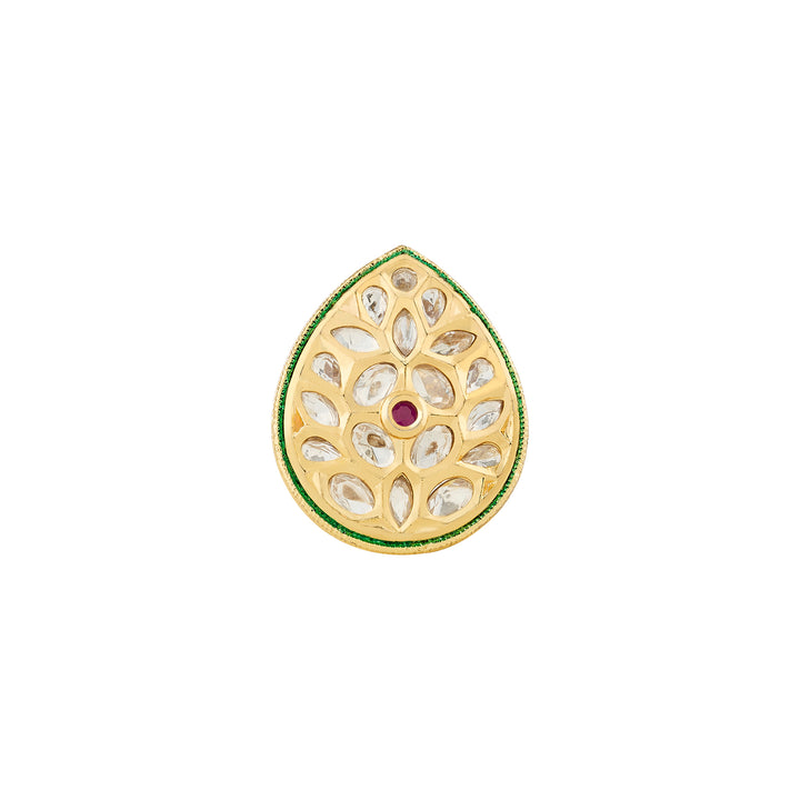 Teejh Tilika Red and Gold Ring