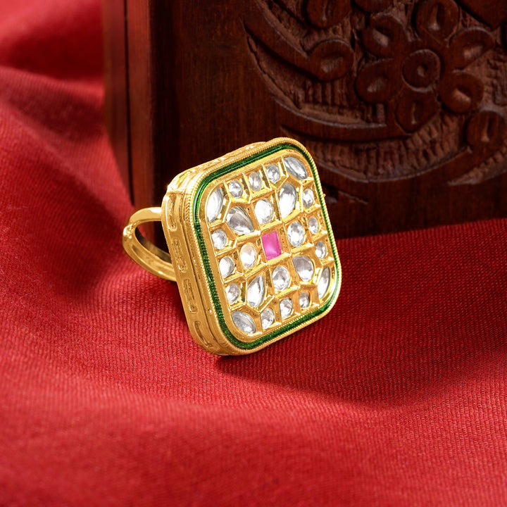 Teejh Purini Red and Gold Ring