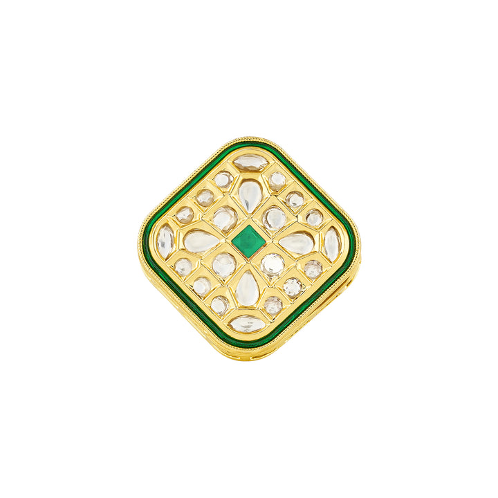 Teejh Purini Green and Gold Ring