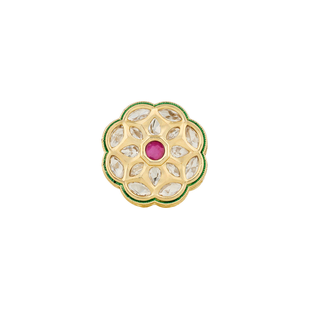 Teejh Yasu Red and Gold Ring