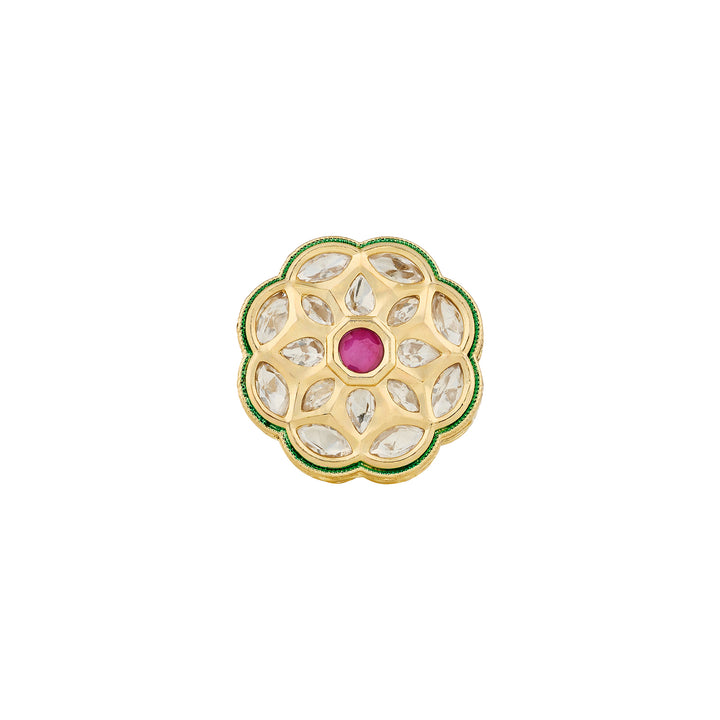 Teejh Yasu Red and Gold Ring