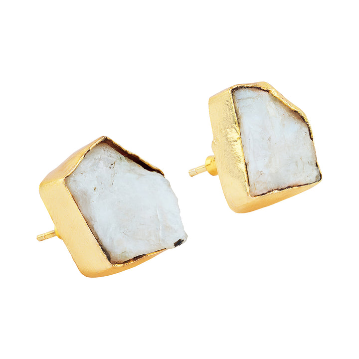 Teejh Ishaya White Natural Stone Necklace Set