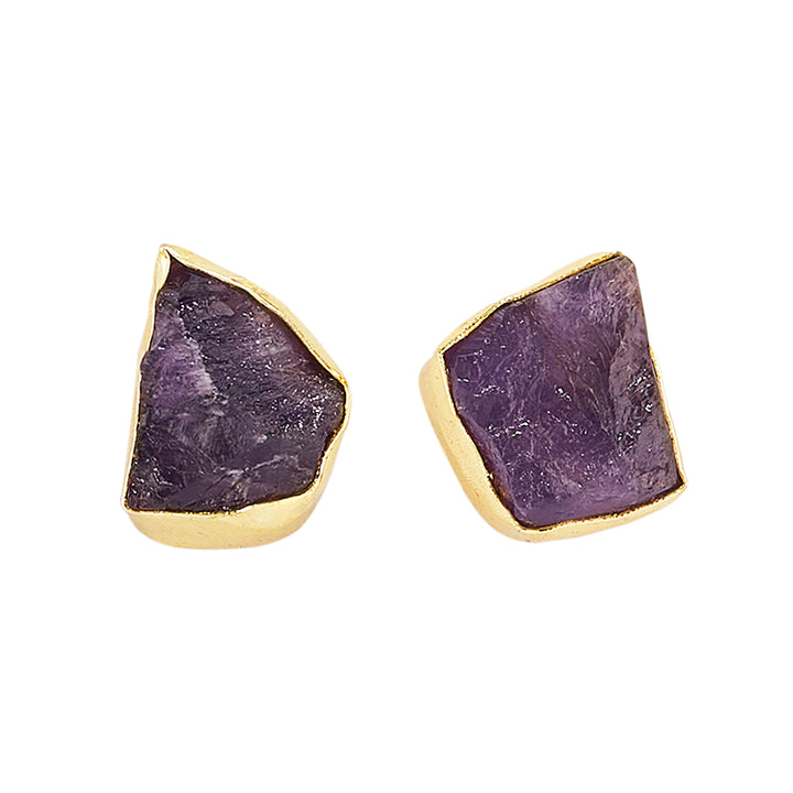 Teejh Ishaya Purple Natural Stone Necklace Set