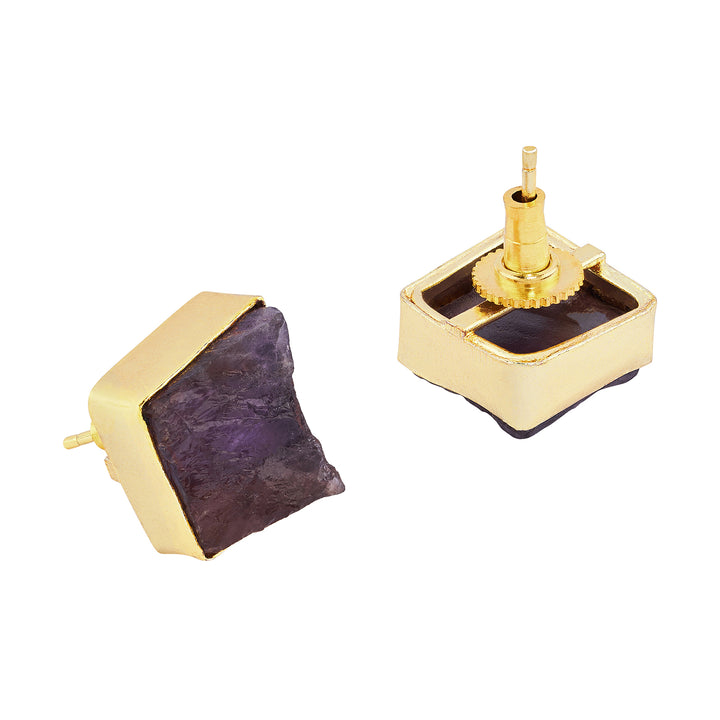 Teejh Seraya Purple Natural Stone Necklace Set