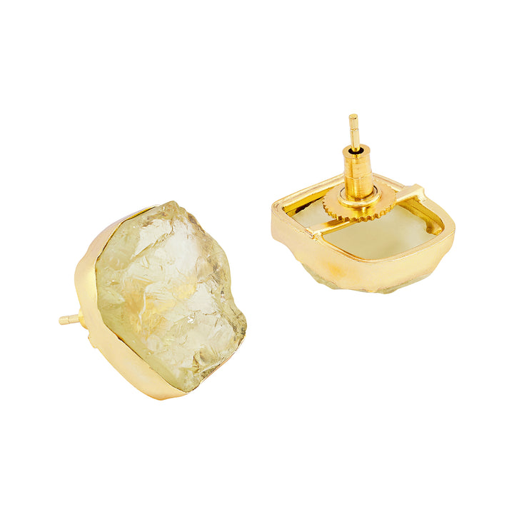 Teejh Seraya Yellow Natural Stone Necklace Set