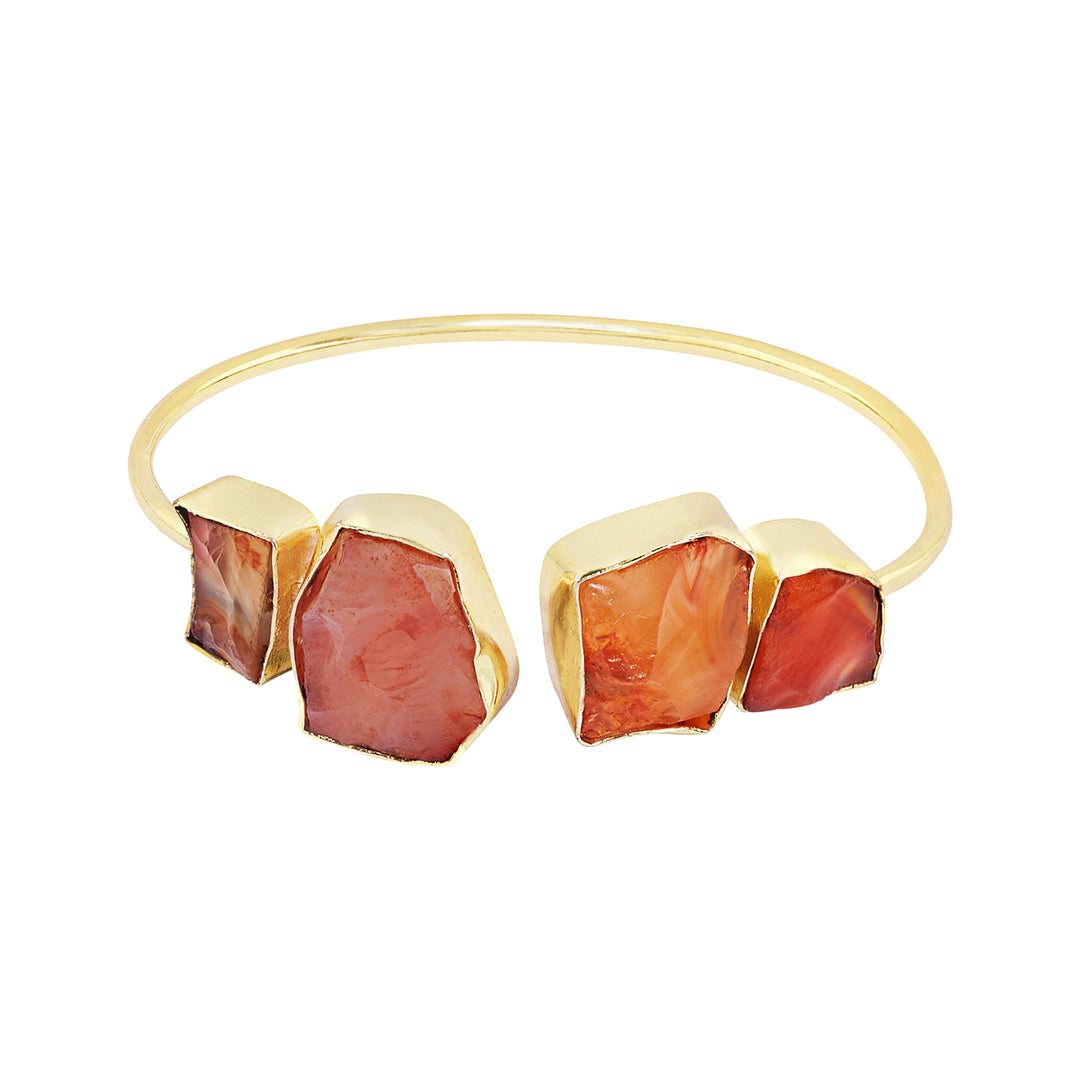 Teejh Vyana Orange Natural Stone Bracelet