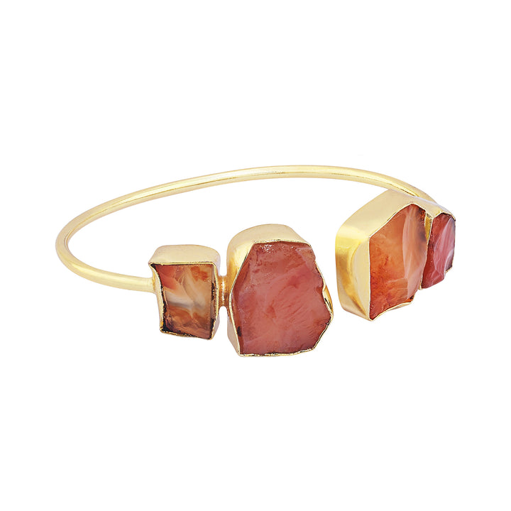 Teejh Vyana Orange Natural Stone Bracelet