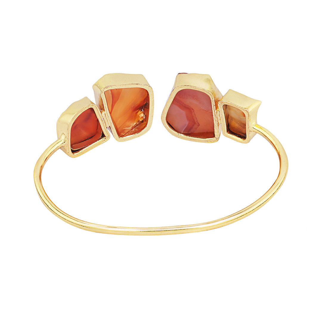 Teejh Vyana Orange Natural Stone Bracelet