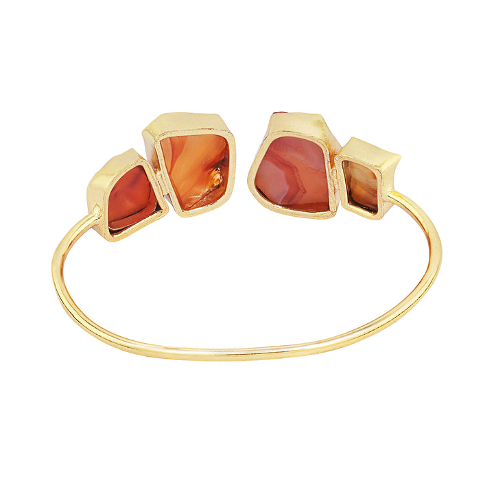 Teejh Vyana Orange Natural Stone Bracelet
