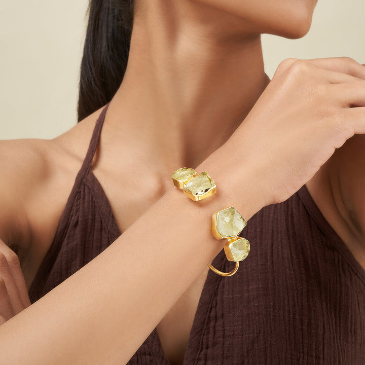 Teejh Vyana Yellow Natural Stone Bracelet