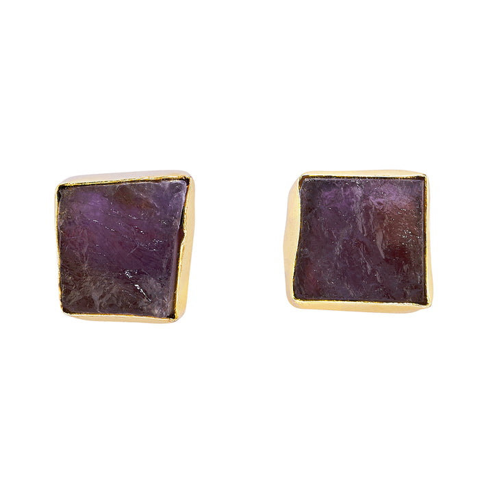 Teejh Elira Purple Natural Stone Earrings