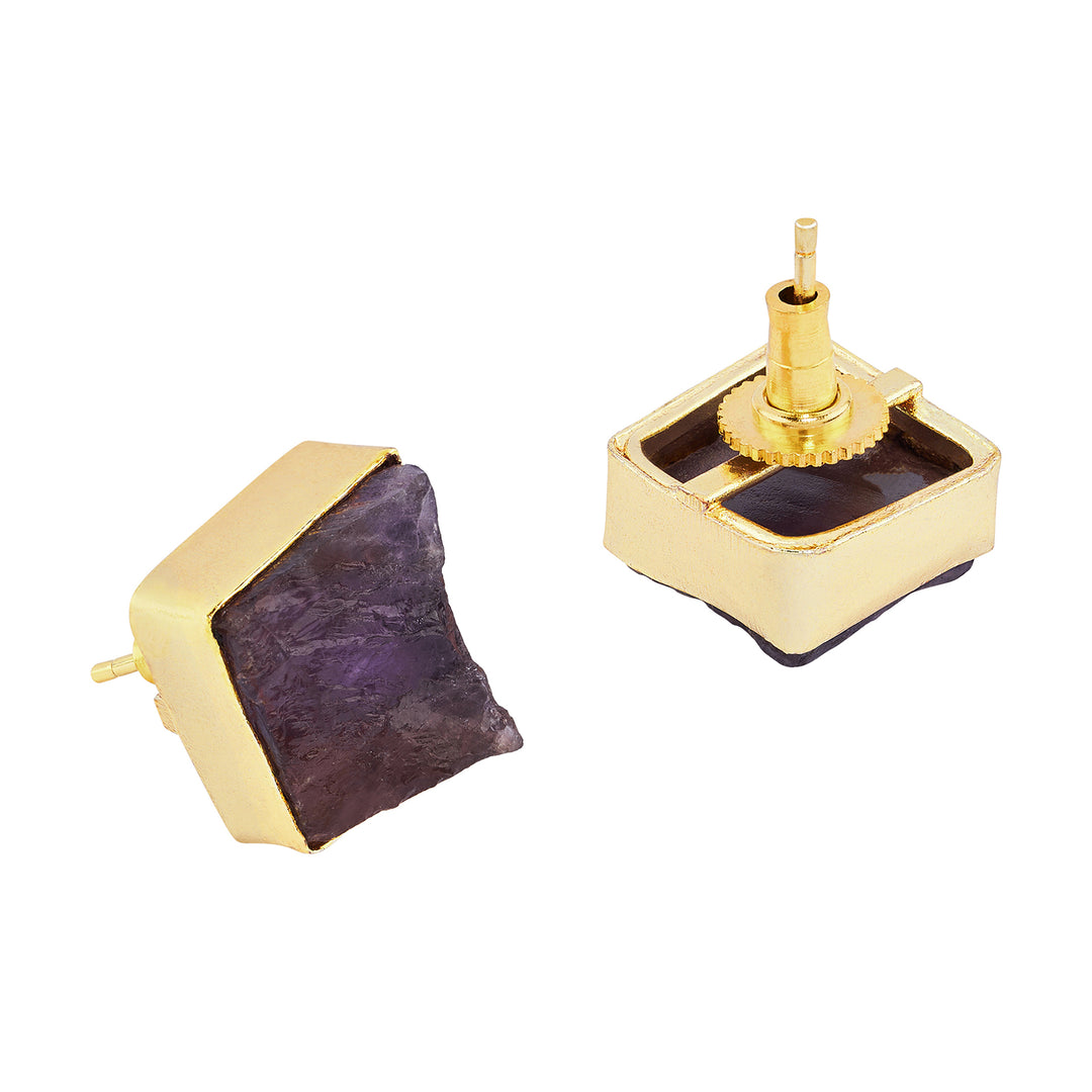 Teejh Elira Purple Natural Stone Earrings