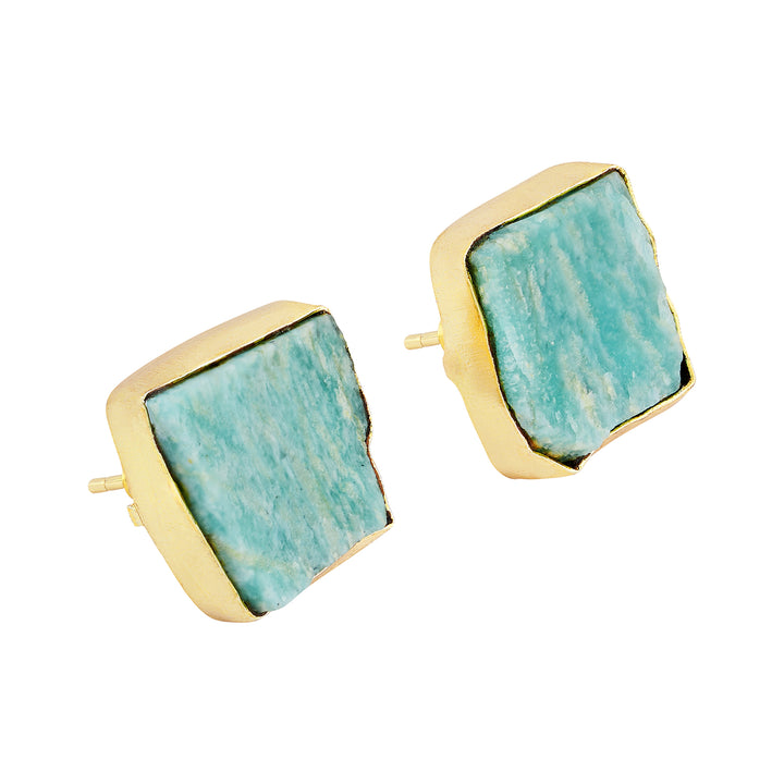 Teejh Elira Turquoise Natural Stone Earrings
