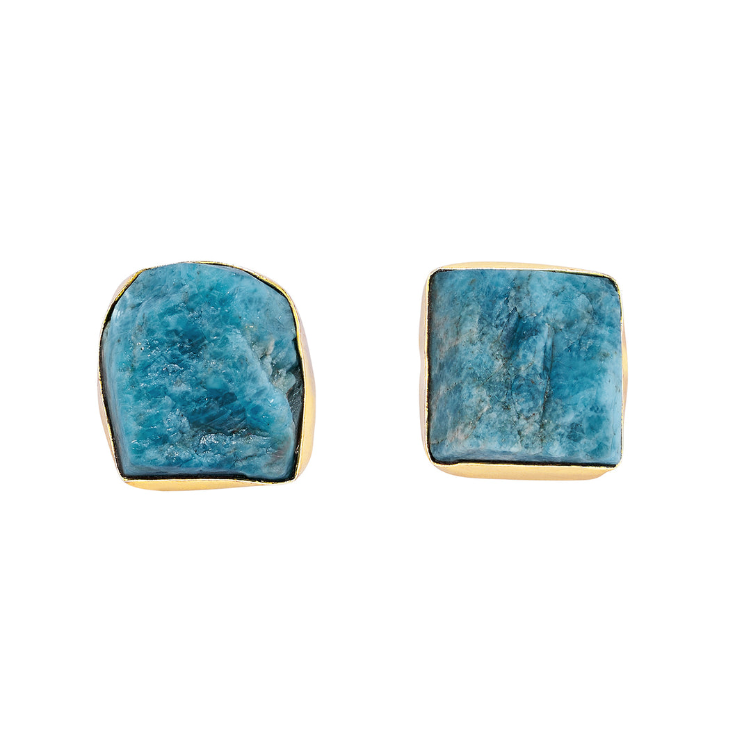 Teejh Elira Dark Blue Natural Stone Earrings