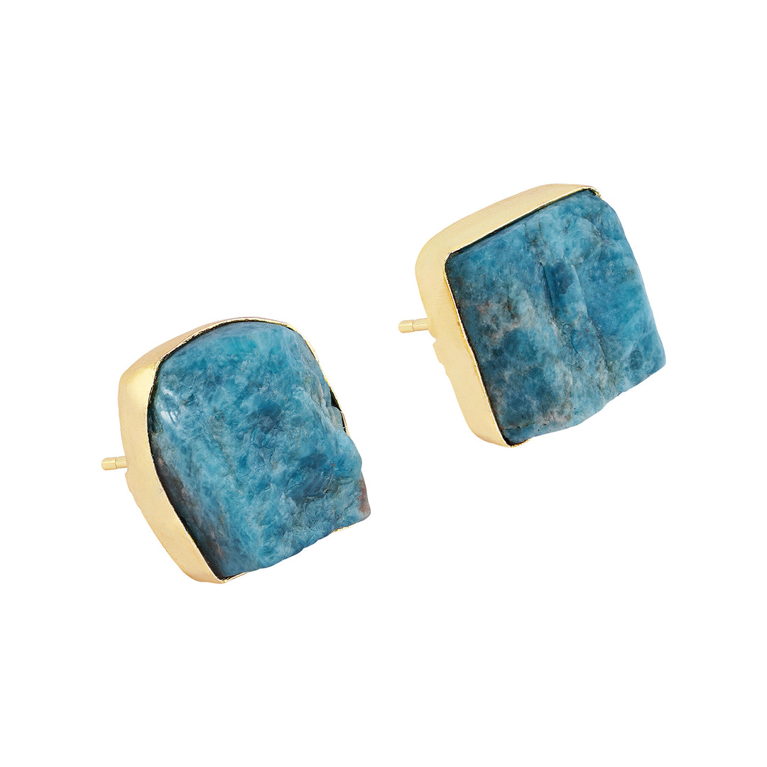 Teejh Elira Dark Blue Natural Stone Earrings