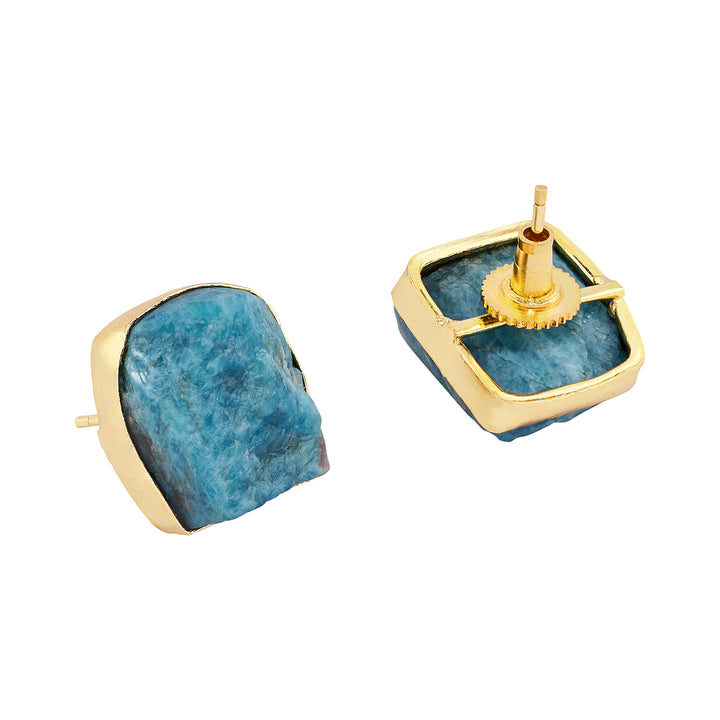 Teejh Elira Dark Blue Natural Stone Earrings
