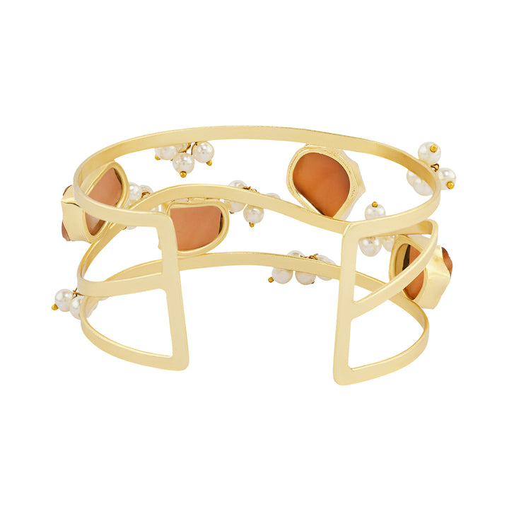 Teejh Amiraani Orange Natural Stone Bracelet