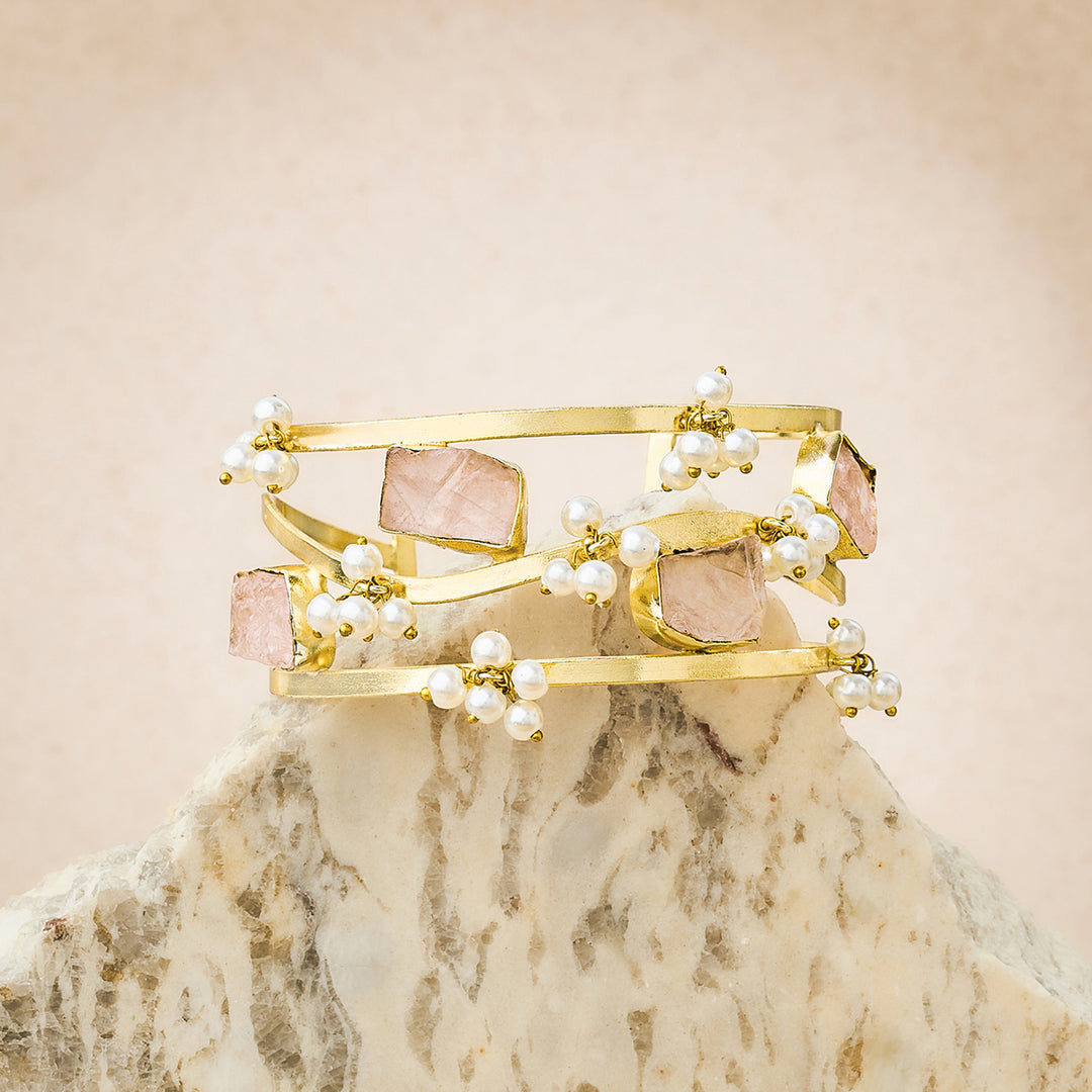 Teejh Amiraani Pink Natural Stone Bracelet