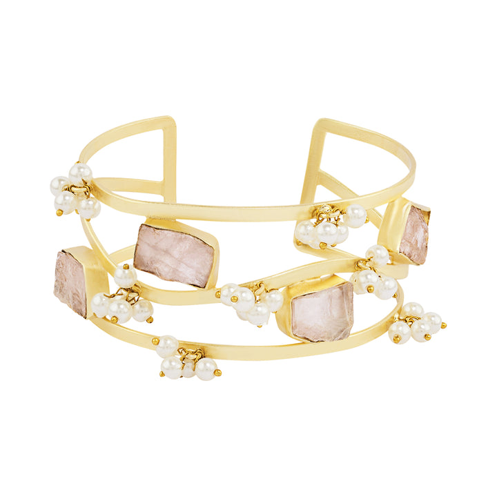 Teejh Amiraani Pink Natural Stone Bracelet