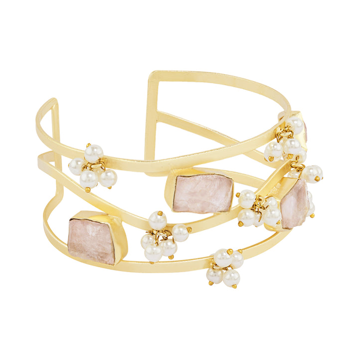 Teejh Amiraani Pink Natural Stone Bracelet