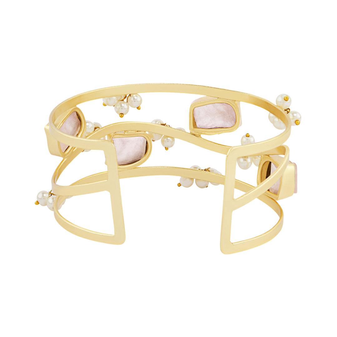 Teejh Amiraani Pink Natural Stone Bracelet