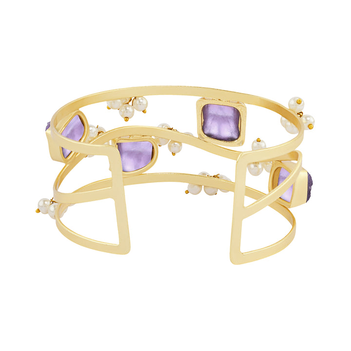 Teejh Amiraani Purple Natural Stone Bracelet