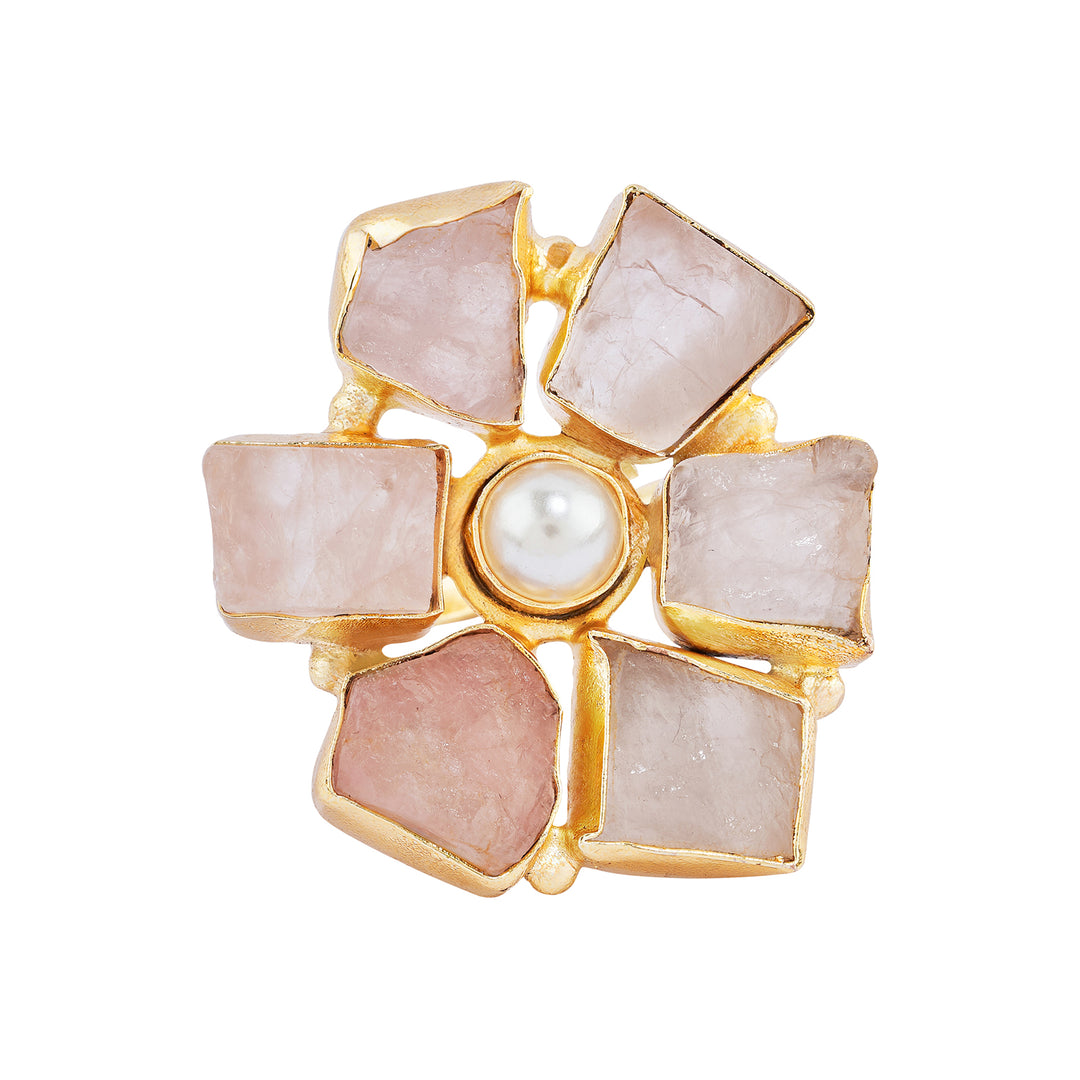 Teejh Veyna Pink Natural Stone Rings