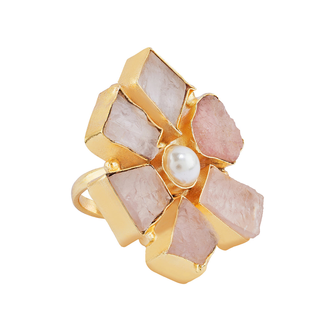 Teejh Veyna Pink Natural Stone Rings