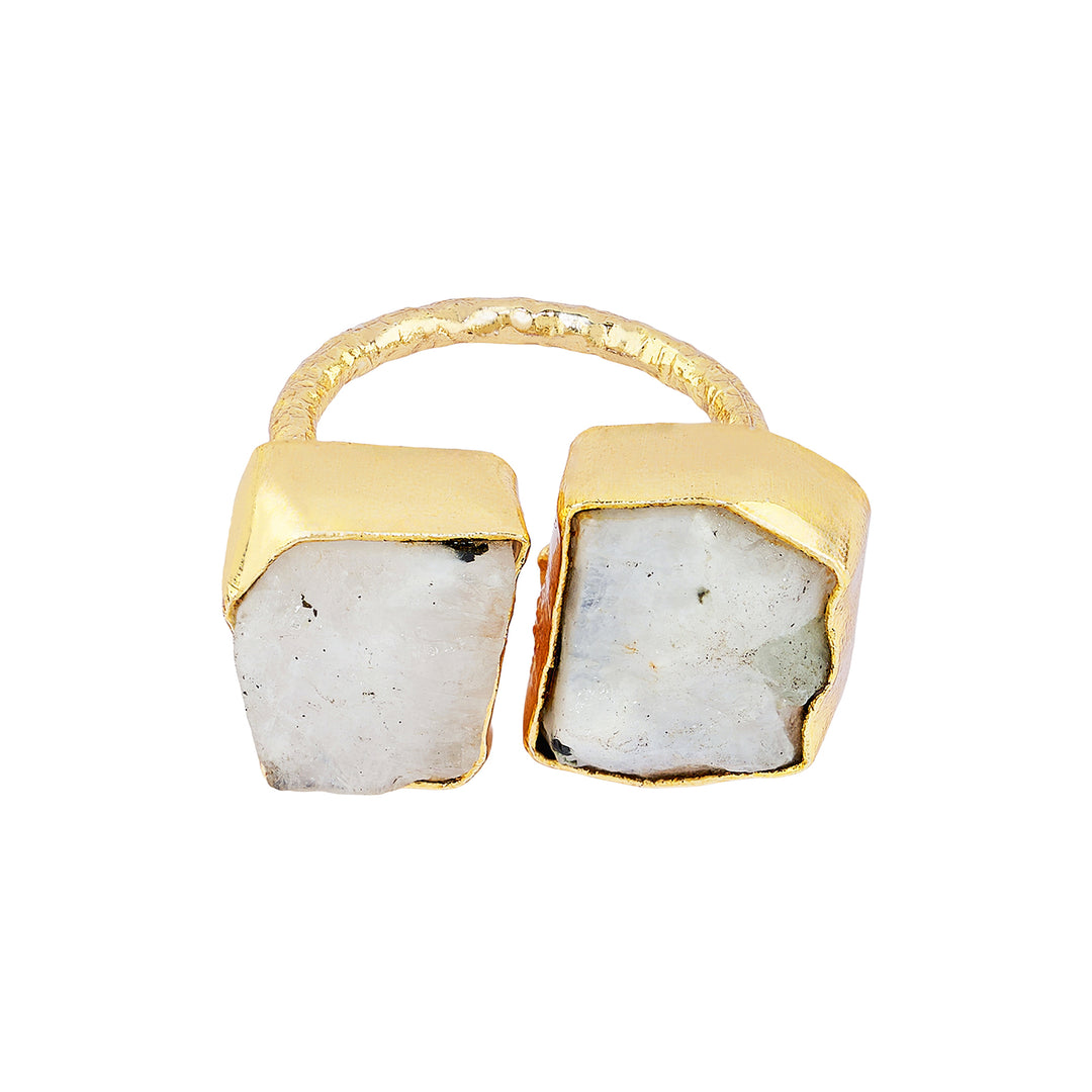 Teejh Navira White Natural Stone Ring