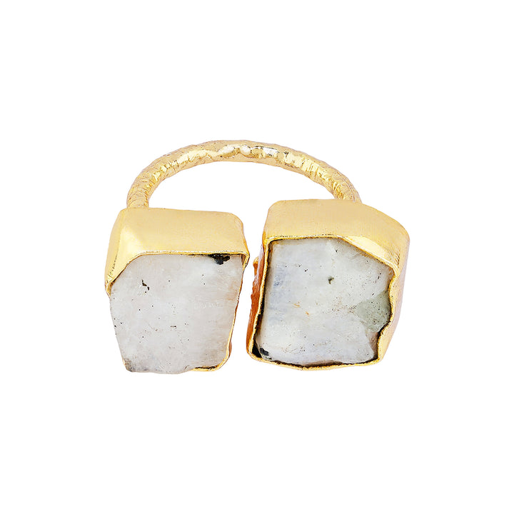 Teejh Navira White Natural Stone Ring