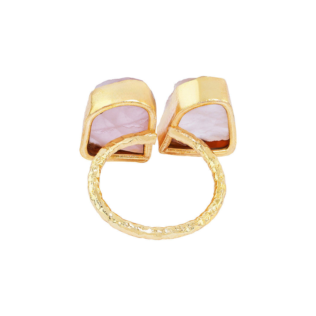 Teejh Navira Pink Natural Stone Ring