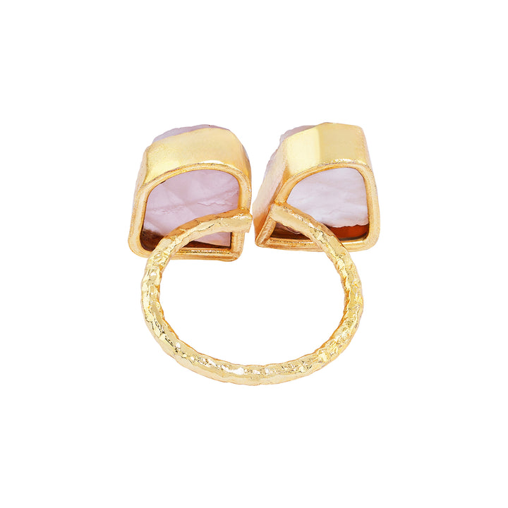 Teejh Navira Pink Natural Stone Ring