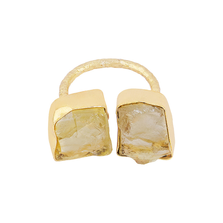 Teejh Navira Yellow Natural Stone Ring
