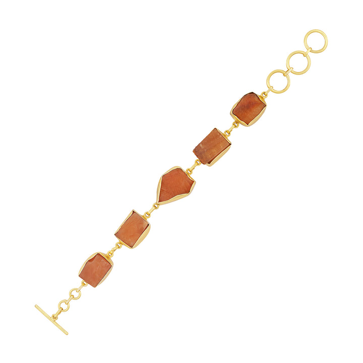 Teejh Reysha Orange Natural Stone Bracelet