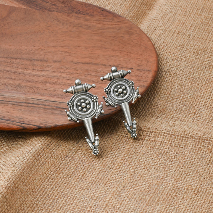 Teejh Snehal Silver Oxidised Earrings