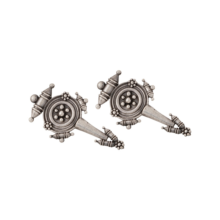 Teejh Snehal Silver Oxidised Earrings