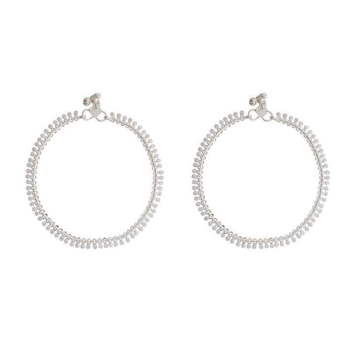 Teejh Ireen Silver Anklets