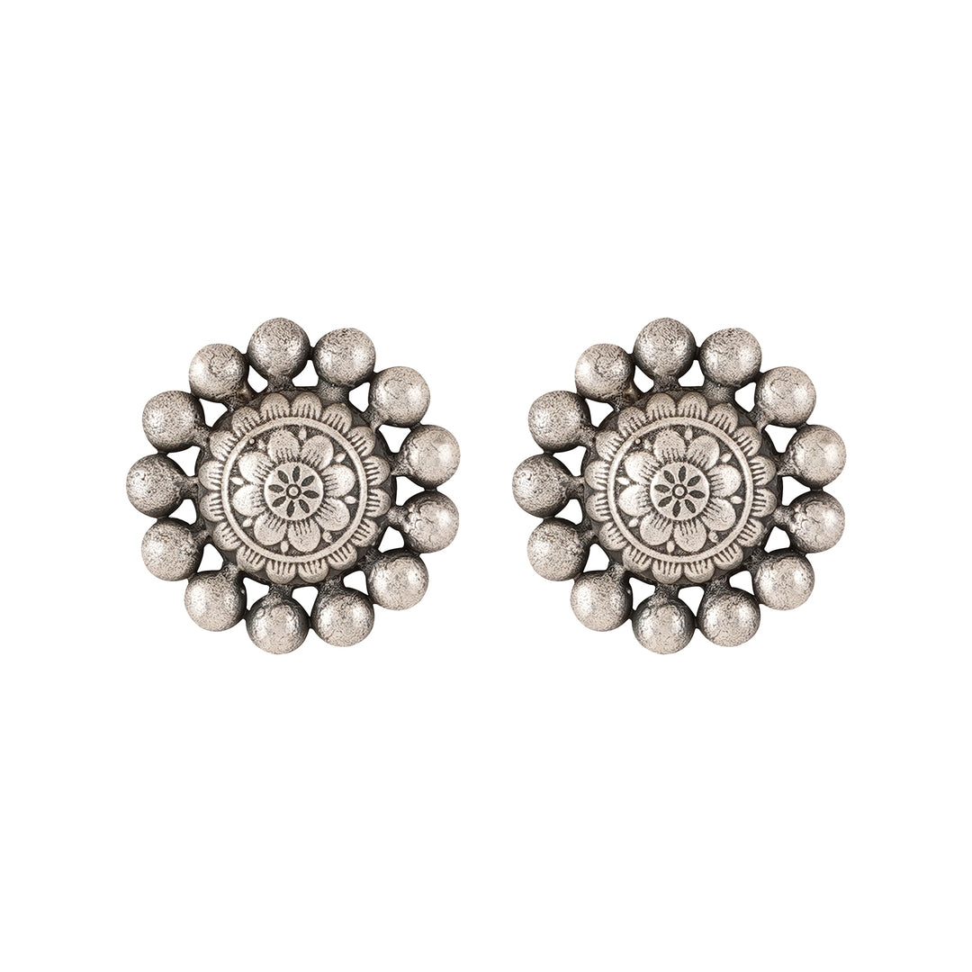 Teejh Gumtaz Siver Oxidised Earring