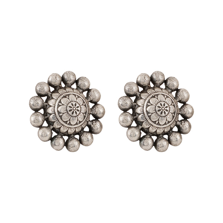 Teejh Gumtaz Siver Oxidised Earring
