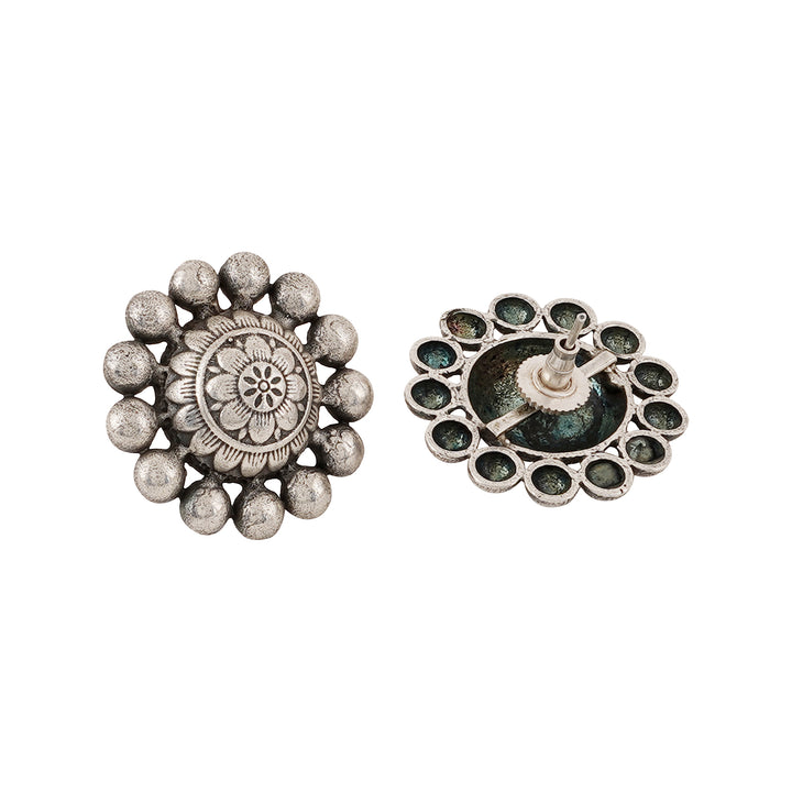 Teejh Gumtaz Siver Oxidised Earring