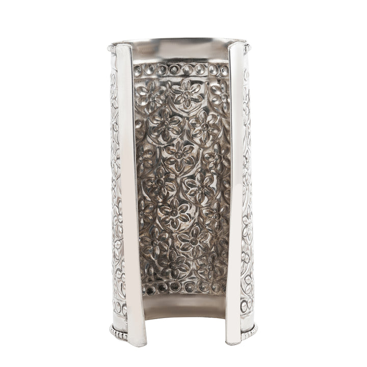 Kazi Silver Oxidised Cuff Bracelet