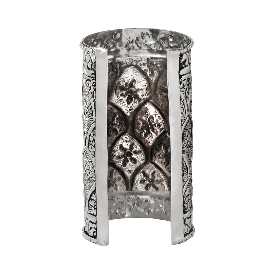 Teejh Harshali Silver Oxidised Cuff Bracelet