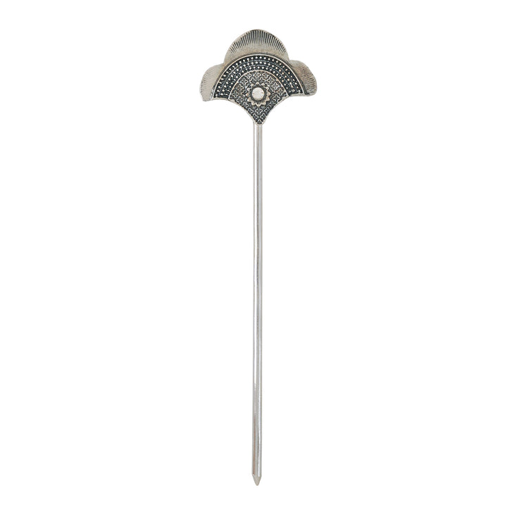Teejh Shikha Silver Oxidised Juda Pin