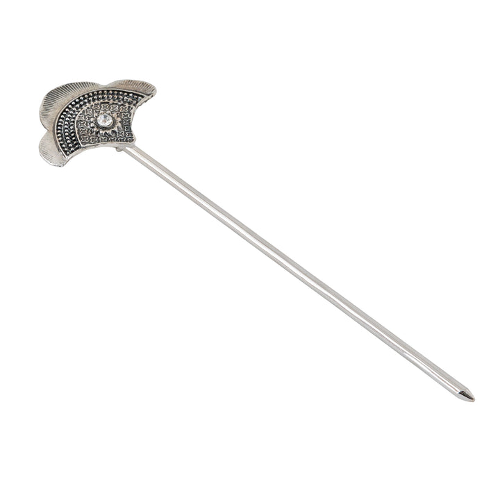 Teejh Shikha Silver Oxidised Juda Pin