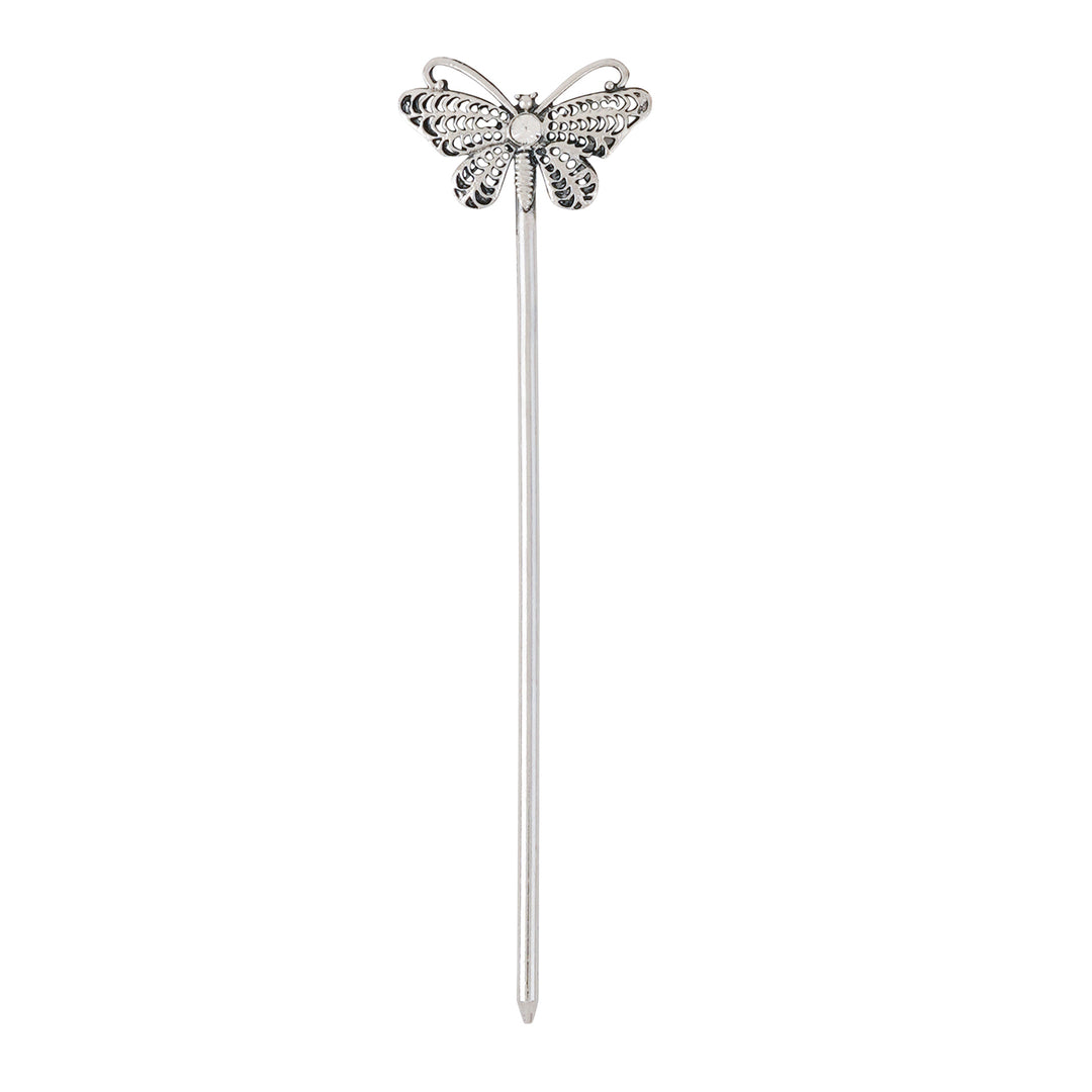 Teejh Paakhi Silver Oxidised Juda Pin