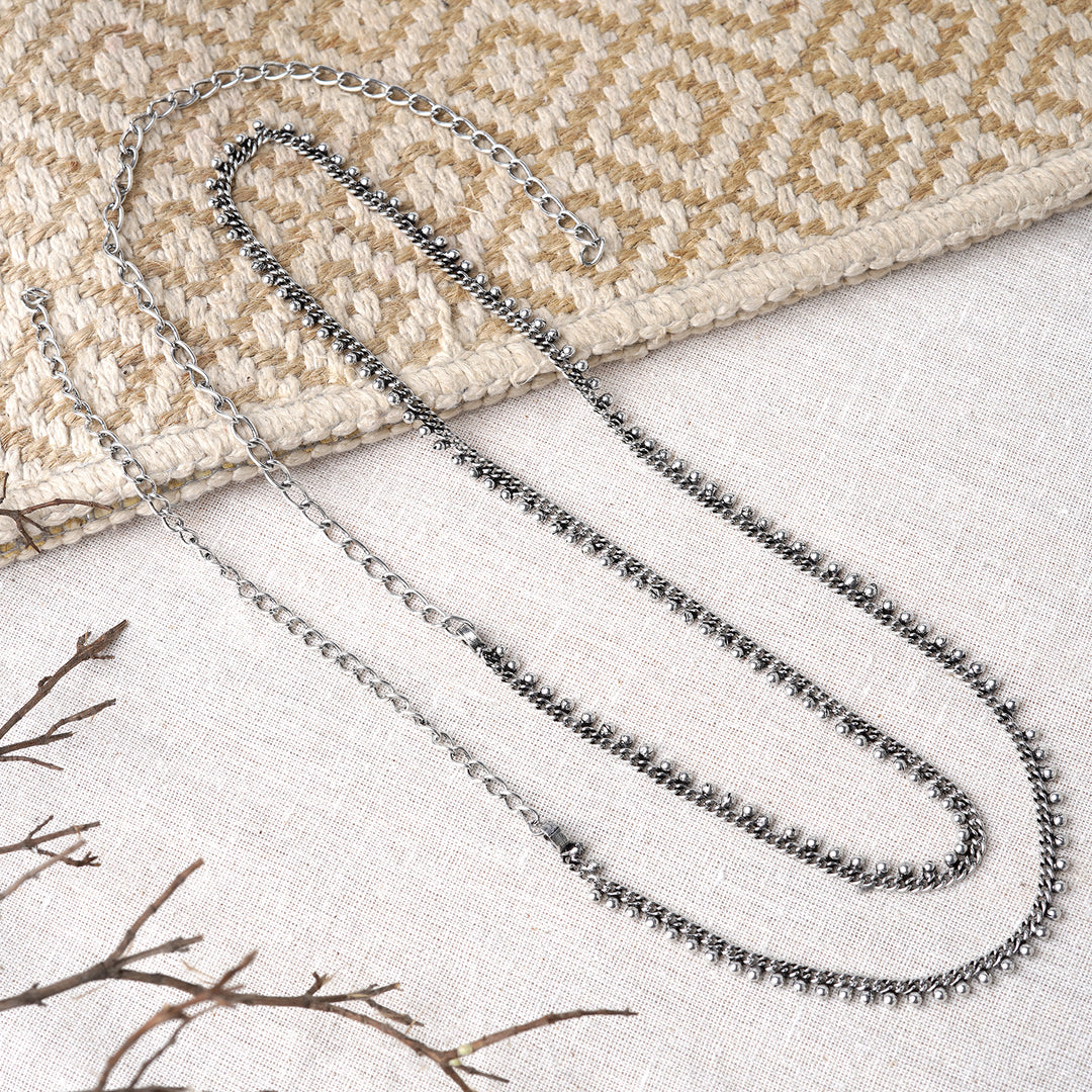 Teejh Shabari Silver Oxidised Kamarbandh