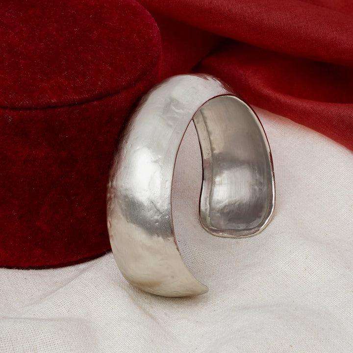 Teejh Mayaana Silver Oxidised Cuff Bracelet